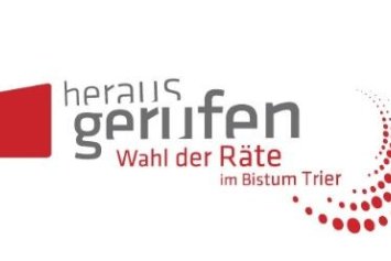 Man sieht das Logo zur Wahl der Räte in 2026 des Bistums Trier mit dem Schriftzug  'Herausgerufen'