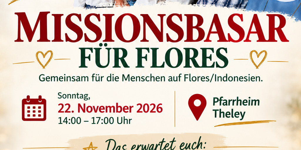 Missionsbasar für Flores