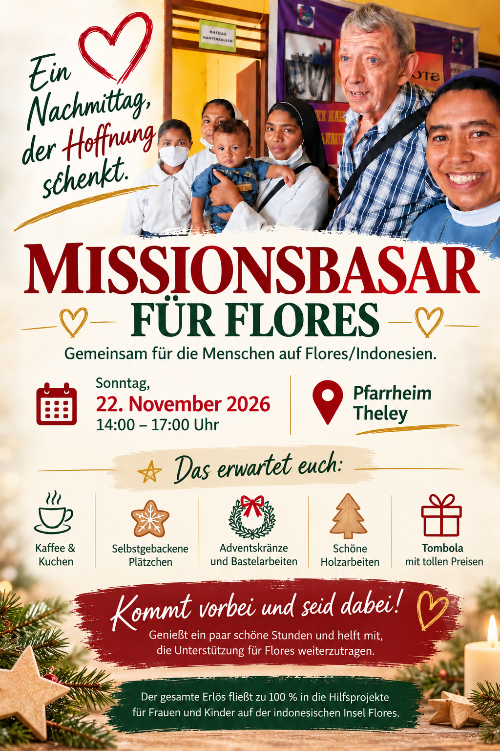 Missionsbasar für Flores