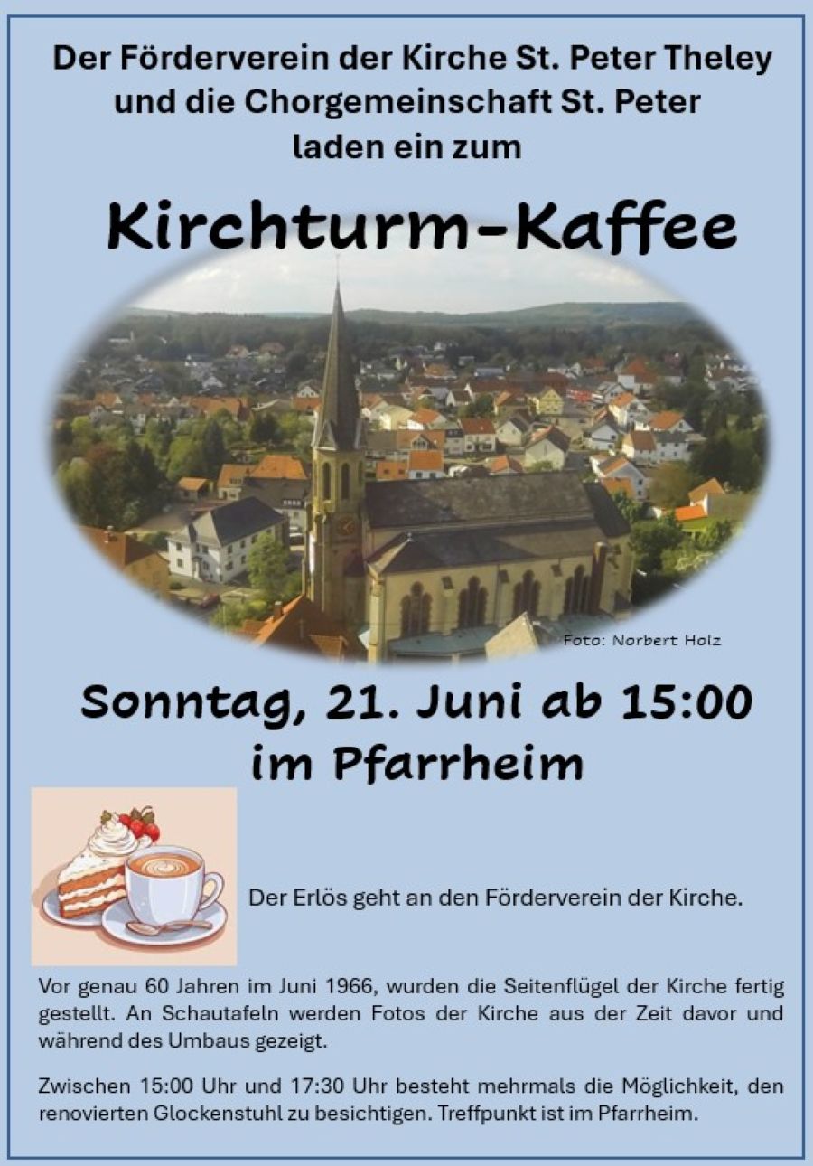 Kirchturmkaffee (c) Förderverein St. Peter, Theley Kirchturmkaffee