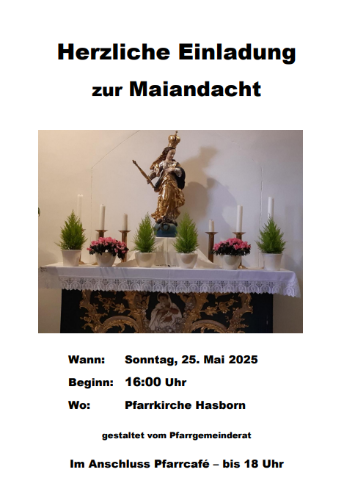 Maiandacht