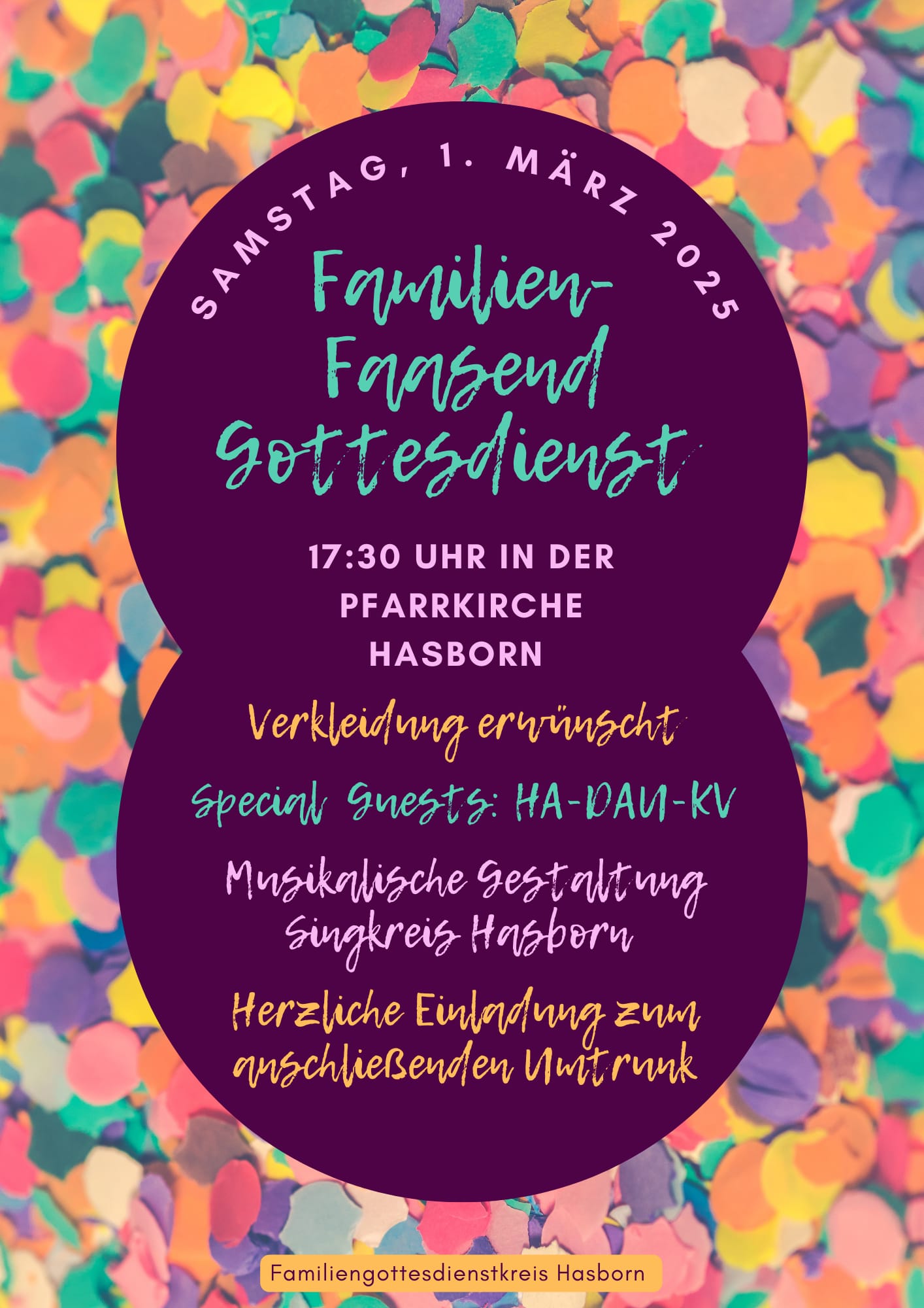 Plakat Familiengottesdienst